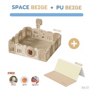 Ozone คอกกั้นเด็ก คอกกั้นอวกาศ โทนมินิมอล คอกพับได้ คอกกั้นเกาหลี คอกกั้นมีของเล่น