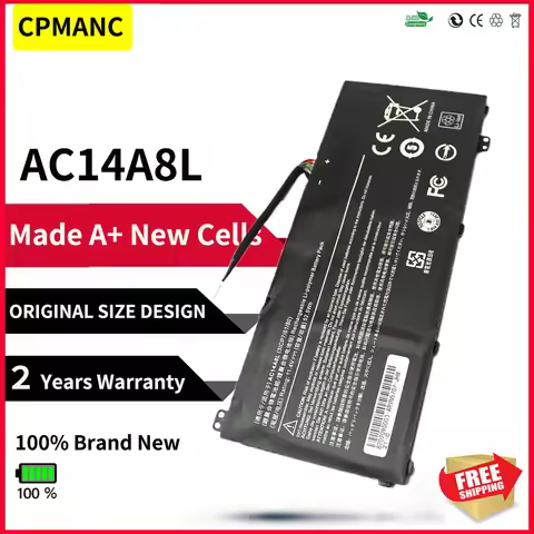 CPMANC AC14A8L Laptop Battery For Acer Aspire VN7-571 VN7-571G VN7-591 VN7-591G VN7-791G MS2391 KT.0