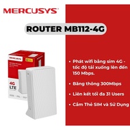 Mercusys MB 112-4G 300Mbps 4G LTE Wifi Router (install sim and use immediately)