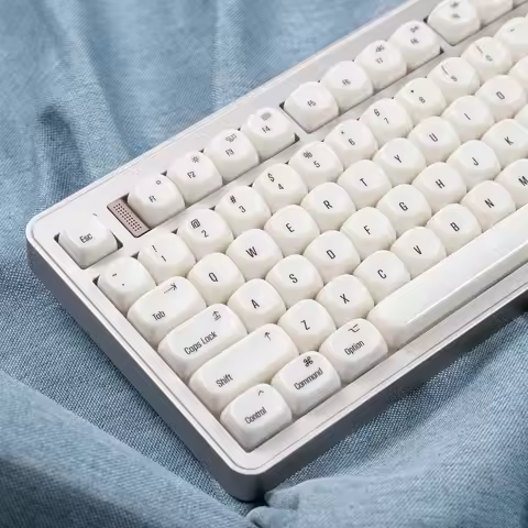 138 Keys Minimalist MAC style Keycaps Double shot MOA Keycaps Glossy Translucent keycaps For MAC Mec
