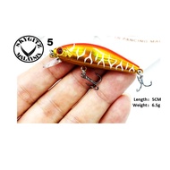 SKYGITZ MALAYSIA SAVIOR 5cm 6.5gram KILLER HOT SELLING SINKING MINNOW LURE ,5. GOLD TIGER SEXY