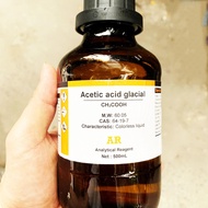 CH3COOH - acetic Chemical solution for laboratory use - lab 500ml bottle
