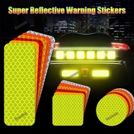 【Strong Reflection】Car Reflective Tape Sticker Safety Mark Car Styling Self Adhesive Warning Tape Motorcycle Bicycle Film Decoration Tool (5Colors, Multi-shape)