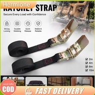 Thicken Safer Ratchet Tie Down Belt 25mm Width 3 Ton Break Strength Metal Universal Pickup Truck Car