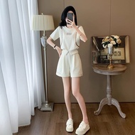 Leisure Sports Set - Women's Short Sleeve Shorts Two-Piece Outfit for Summer 2025