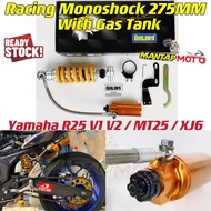 R25 V1 V2 / MT25 / XJ6 RACING MONOSHOCK GAS 275MM YAMAHA ABSORBER SUSPENSION GANTUNG REAR MONO SPRIN