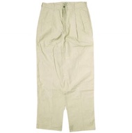 二手 L.L.Bean 80-90 年代 S164 款式雙褶褲，30 碼，米色，美國製造。復古長褲。美國製造。