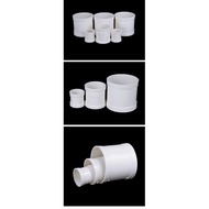 PVC Pipe Clamp Direct Drain Pipe Straight Joint Downcomer Fittings 50 75 110 160 200 250-PVC DIY Water Supply Pipe connectors / Socket Pipe / Union End / Joint Elbow Tee