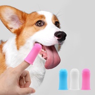 Silicone Pet Toothbrush Finger Sleeve Dog Toothbrush Dog Oral Cleaning Finger Sleeve Brush Cat Tooth