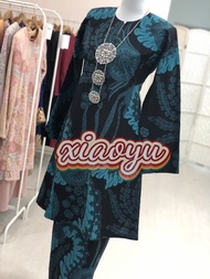 MELOR KURUNG RIAU BATIK TURQUOISE VAT00 Kurung Batik APPLE COUTURE