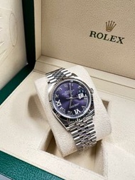 💜 全新ROLEX DATEJUST 126234 36MM 紫茄面💜