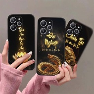 Xiaomi Redmi 12 / Redmi 12 5G case with calligraphy of peace of mind, fortune, and meaning