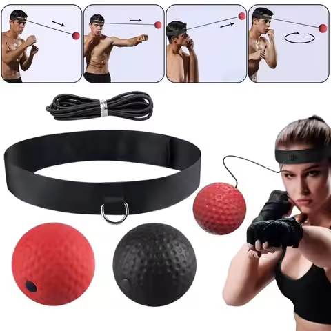 Portable 25g Reflex Punching Ball with Headband Improve Speed Boxing Training Ball PU Boxing Ball Sp