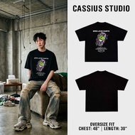 CASSIUS PREMIUM COTTON 1 OVERSIZE Screen Print &6PM LOVE HURTS