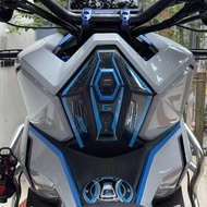 For ZONTES 368G 368 G ZT368G 2024 2025 2026 Motorcycle Accessories Carbon Fiber Style Decoration Tan