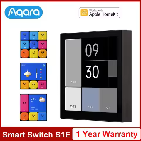 Aqara Smart Switch S1E smart home Touch Control Scene Panel LED Touch Panel Voice Control Remote Swi