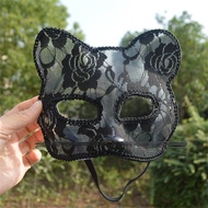 JEOBEST Halloween Cosplay Mask Half-Face Cat Animal Eye Masks Nightclub Queen Eye Mask Girl Masquera