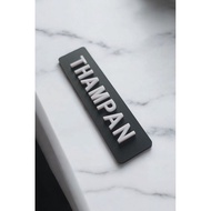 Name 3D Embossed Chest Name PlateTAG