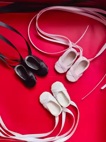 Handmade 1/6Doll Shoes Blyth Ballet Shoes Ob24 Flat Shoes (Fit Ob22,Lati, Pullip,MMK ,Licca, Kurhn)