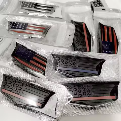 3D New Suitable for Cadillac Logo ATSL XTS CT6 XT4 CTS XT5 SRX Modified With US Flag Side Badge Meta