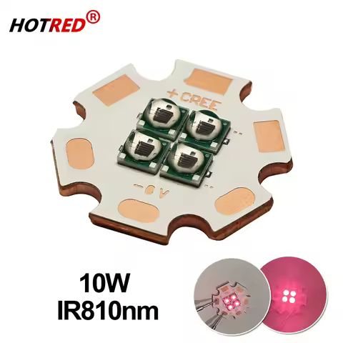 10W High Power LED Chip IR Infrared 810nm 12W 3535 4Chips 1.5V 3V 6V Bead Diode 700/1400/2800mA For 