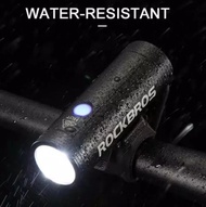 lampu depan sepeda rockbros 800 lumen lumens senter charge charging