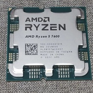 AMD Ryzen 5 7600 CPU 6 Cores 12 Threads Processors Socket AM5 65W DDR5 Desktop