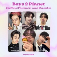 Boys II Planet Unofficial Photocard - Boys 2 Planets