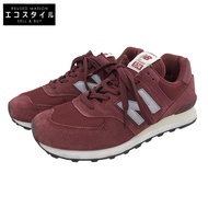 New Balance 低筒運動鞋，男款，波爾多紅，鞋幫高度 27.0 厘米，ML574JEW，美國尺碼 9 [二手]