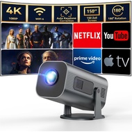 mini projector 4K โปรเจคเตอร์มินิต่อกับมือถือ โปรเจคเตอร์ 4k เชื่อมต่อ wifi bluetooth โปรเจ็กเตอร์พก