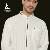 AL-LUTHFI - Baju Koko Pakistan Lengan Panjang Putih Bw