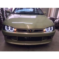 PROTON WIRA HEADLAMP HEAD LAMP LED LIGHTBAR U SHAPE （GOLF）DOUBLE PROJECTOR