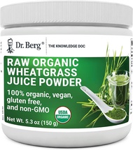 Dr. Berg Dr Berg Raw Organic Wheatgrass Wheat Grass Juice Powder Superfood Vegan (5.3 oz)