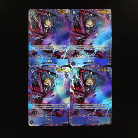 One Piece TCG OPCG English OP06-119 Sanji SEC 9 Cost Blue Sanji Textured Foil Card Anime Collectible