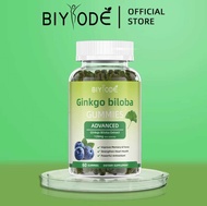 BIYODE Gummy Ginkgo Biloba - KKM&NPRA Bantu Ingatan & Kurang Rasa Gelisah | 120mg Ekstrak Ginkgo | 6