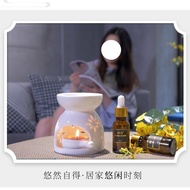AT-🛫Fragrance Lamp Essential Oil Lamp Bedroom Candle Home Creative Essential Oil Aroma Mute Ceramic Incense Burner Humid
