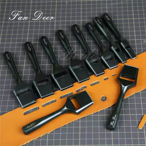 RCIDOS FanDeer DIY Handwork Leather Belt Flat hole puncher,Fan Deer DC53 steel high quality hole cut