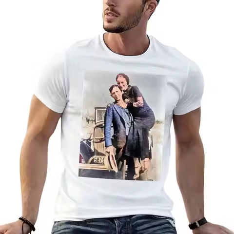 Bonnie and Clyde T-Shirt t shirt men 100% cotton luxury brand t shirt for man 100 percent cotton fun