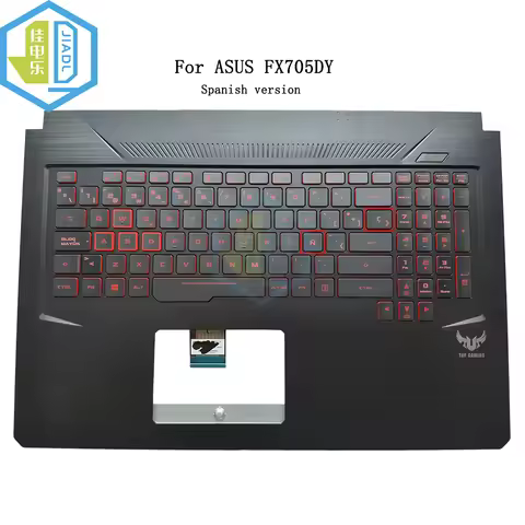 SP Laptop Backlit Keyboard Topcase Palmrest For ASUS TUF Gaming FX705 FX705D FX705DT Red letters 90N