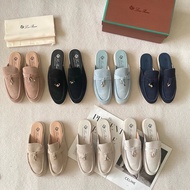 LP Metal Lock Tassel Pendant Slippers Original Order Quality lp Single Shoes Half Slippers Women Cla