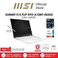 MSI Summit E13 Flip Evo A12MT-062SG Pure White / i5-1240P / 1TB SSD / 13.4' Touchscreen 120Hz / Windows 11 Home / 2Y