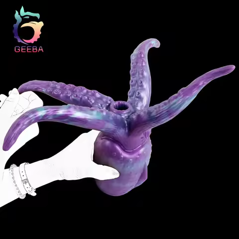 GEEBA Lifelike Alien Octopus Pocket Pussy Stroker Mens Masturbation Cup Fantasy Tentacle Anal Plug S