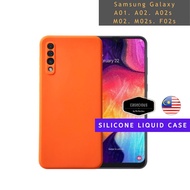 Samsung Galaxy A01 A02 A02s M02 M02s F02s Soft Liquid Silicone Gel Cell Phone Case Phone Casing Cove
