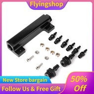 Flyingshop 6 Port Vacuum Block Intake Manifold Fuel Wastegate Turbo Boost for Racing Automobile Race