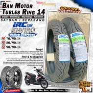 Ban Motor  IRC ENVIRO RING 14 Tubeless Ban Tubles DEPAN BELAKANG Motor Matic Beat Vario Scoopy PCX A