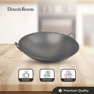 Dine & Room | Black Steel Wok | Chef Wok | Black Frying Pan | Cauldron