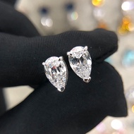 2ct Luxury Super Sparkly Diamond Earrings Top Quality S925 White Sapphire Earrings Ear Studs for Wom