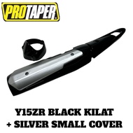 Y15ZR/EXCITER/Y16ZR/LC V5 EXHAUST SIDE COVER SILVER/BK/DIAMOND