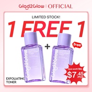 [Buy 1 Free 1] Glad2Glow Blackberry Aha Bha Pha Daily Glycolic Acid Exfoliating Toner Skincare Glowi