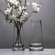 Northern EuropeTSimple Glass Vase Transparent Gold Foil Living Room Table Home Decoration Water Flower Arrangement Vase